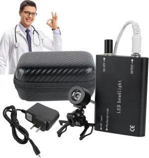 ﻿ Portable Black Head Light Lamp for Surgical Medical Binocular Loupe Professional Durability