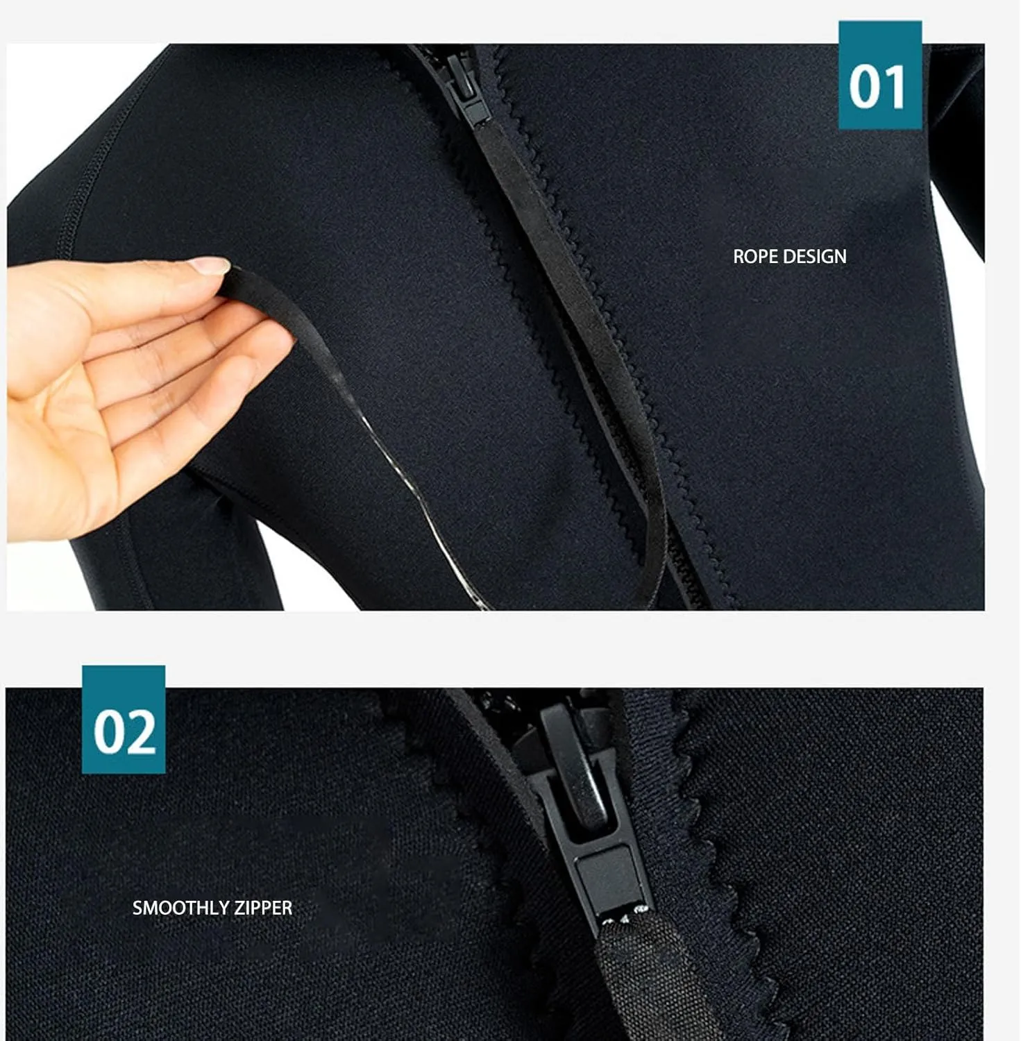 1 Piece Neoprene Wetsuit, Full Body UV Proof Diving Suit, Waterproof, Soft and Comfortable, for Water Sports