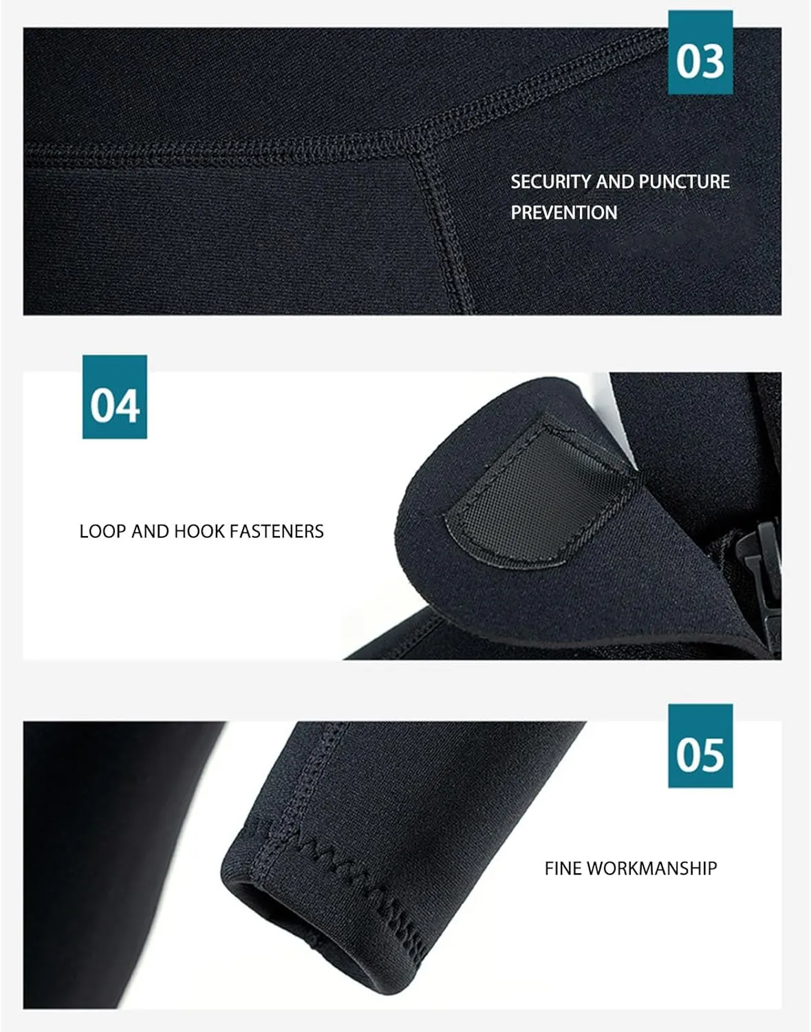 1 Piece Wetsuit, Full Body Diving Suit, 5mm Thermal Insulated, UV Proof, Soft Material, Front Zipper for Water Sports