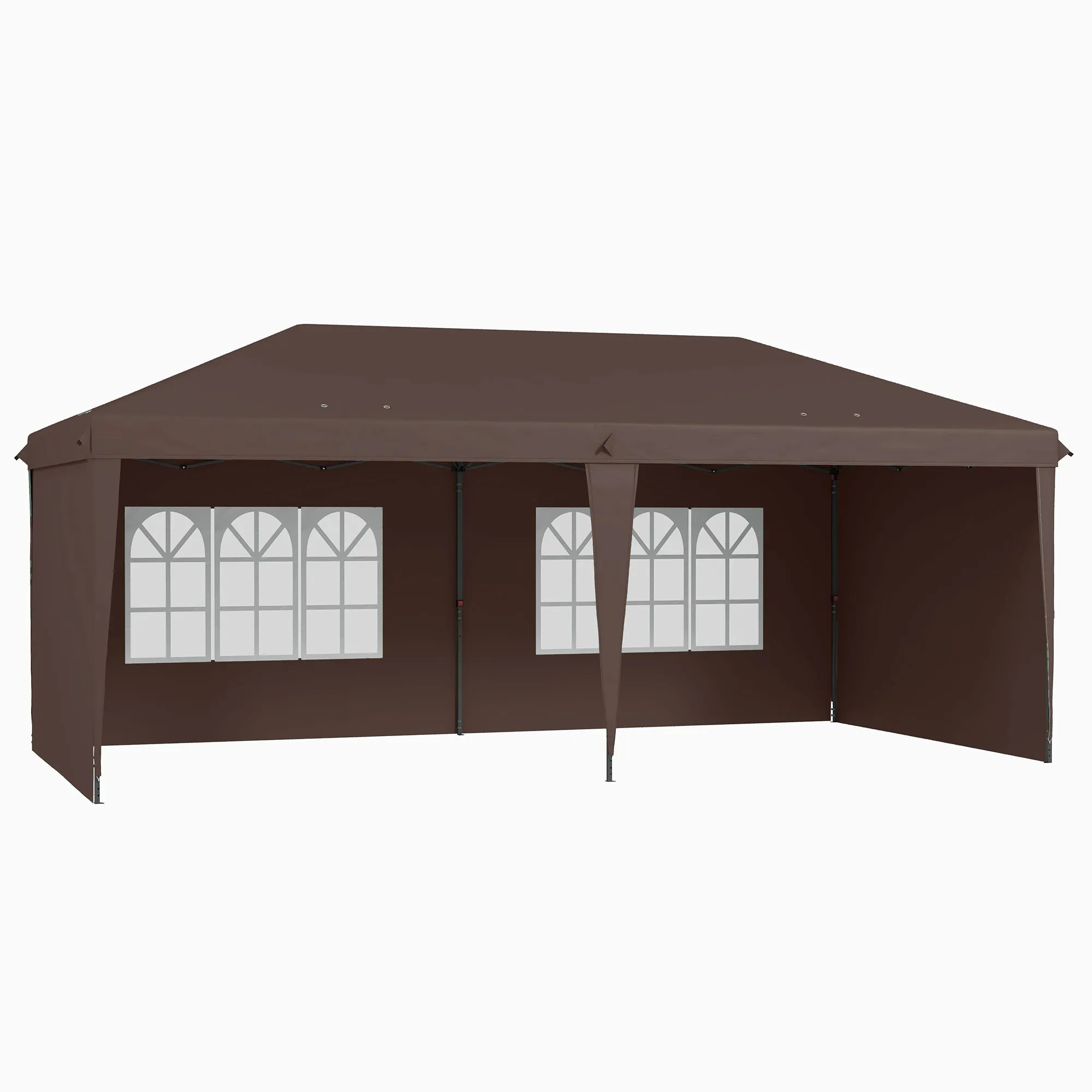 10' x 20' Pop Up Canopy Tent with 4 Sidewalls & Carry Bag, Instant Gazebo for Patio & Garden