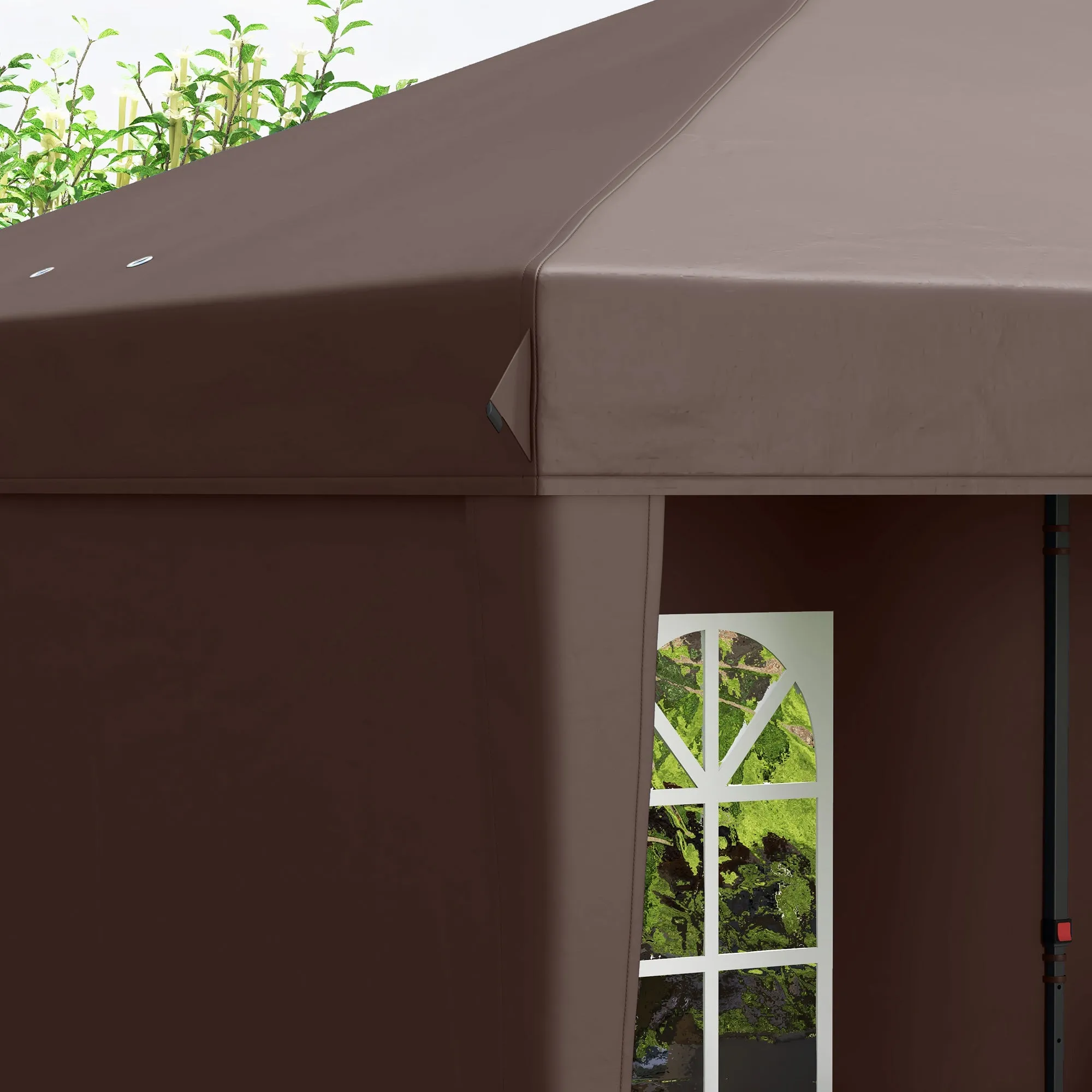 10' x 20' Pop Up Canopy Tent with 4 Sidewalls & Carry Bag, Instant Gazebo for Patio & Garden