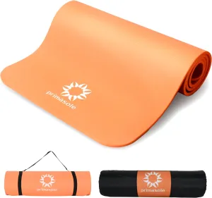 1/2 Thick Exercise Mat with Carry Strap & Case Mat for Yoga Pilates Fitness at Home and Gym 72" L x 24" W