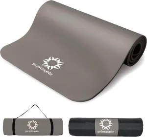 1/2 Thick Exercise Mat with Carry Strap & Case Mat for Yoga Pilates Fitness at Home and Gym 72" L x 24" W