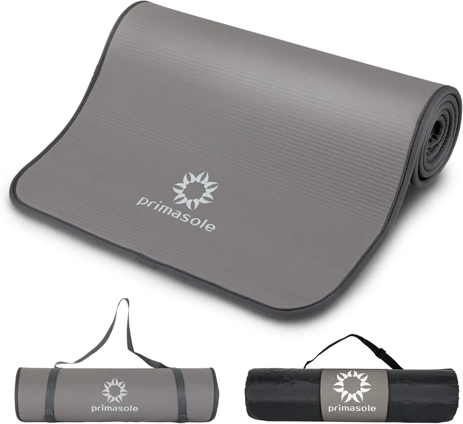 1/2 Thick Exercise Mat with Carry Strap & Case Mat for Yoga Pilates Fitness at Home and Gym 72" L x 24" W