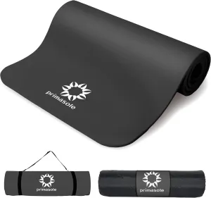 1/2 Thick Exercise Mat with Carry Strap & Case Mat for Yoga Pilates Fitness at Home and Gym 72" L x 24" W