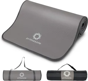 1/2 Thick Exercise Mat with Carry Strap & Case Mat for Yoga Pilates Fitness at Home and Gym 72" L x 24" W