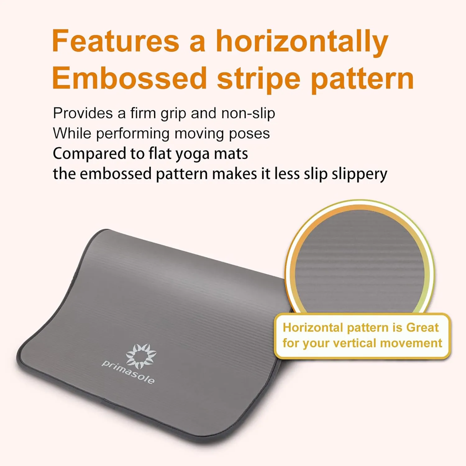 1/2 Thick Exercise Mat with Carry Strap & Case Mat for Yoga Pilates Fitness at Home and Gym 72" L x 24" W