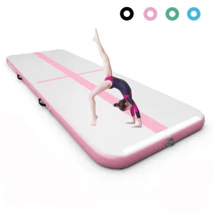 13 Feet Inflatable Gymnastics Tumbling Mat with Pump-Pink