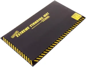 16” x 28” Black 1” Thick | Anti Fatigue Mats for Standing | Industrial Antifatigue Mat with Safety Stripes | Anti Fatigue Mat for Work & Workplace