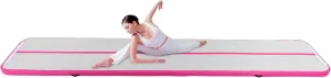 16.5 * 3.2ft Gymnastics Air Mat, 4 in Thickness Training Mats Tumble Track Tumbling Mat Inflatable Floor Mats for Home Use/Training/Gym/Yoga/Cheer-Leading/Parkour/Beach/Park with Pump