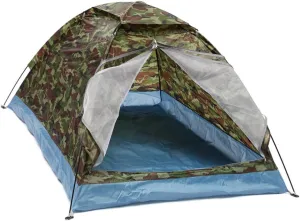 2 Person Outdoor Tent Mesh Door Instant Pop up Camouflage Camping Tent for Beach Hiking and Family Adventures