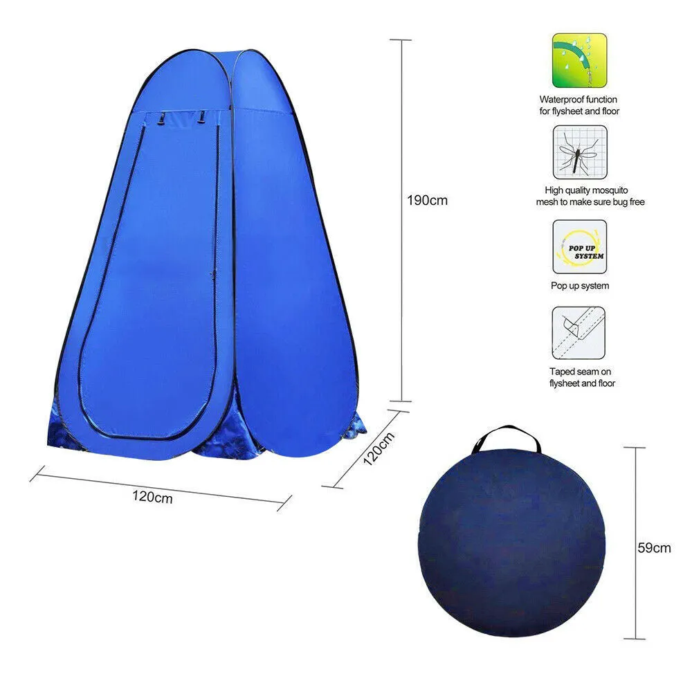 20L Outdoor Portable Toilet Camping Shower Tent / Carry Bag/ Pop Up Change Room