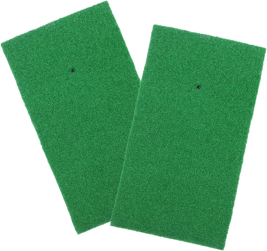 2pcs Golf Mat Balls Artificial Turf Mats Inflatable Golf Ball Artificial Game Nylon Green