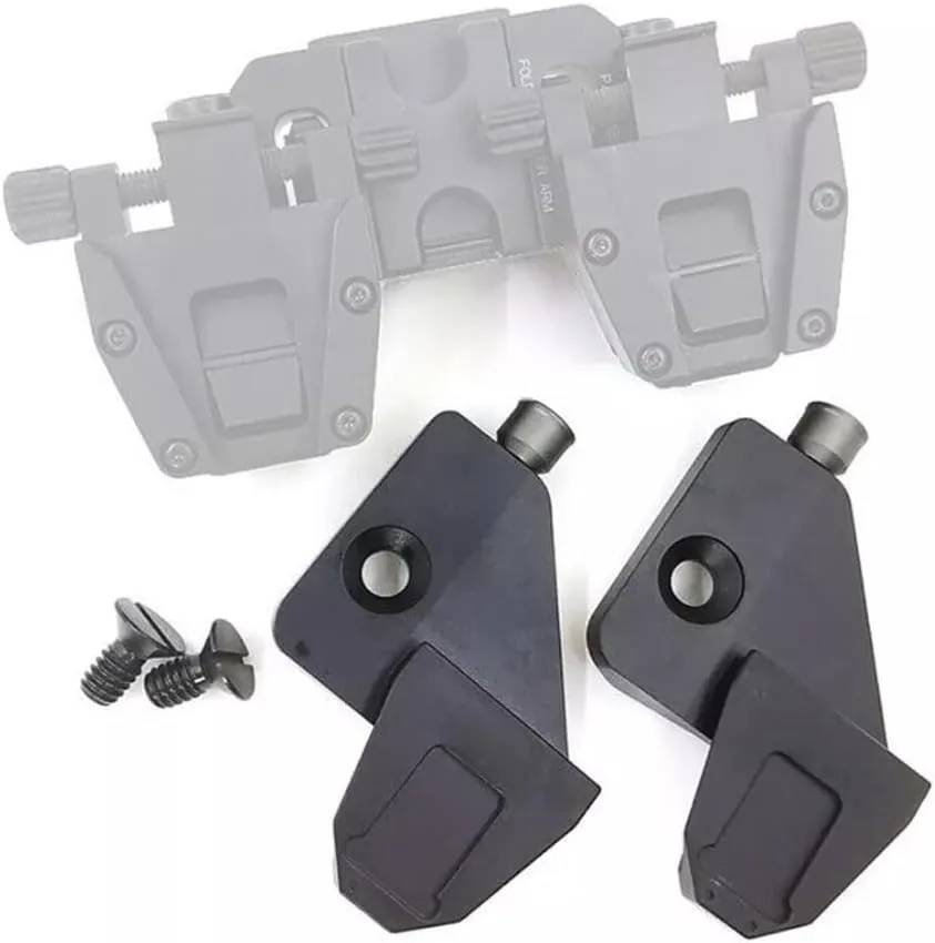 2Pcs NVG Dovetail J-Arm Mount for AN/PVS-14 Binocular Bridge, Compatible with Folding Binocular Bridge or Flip-to-Side Night Vision System Helmet Mount