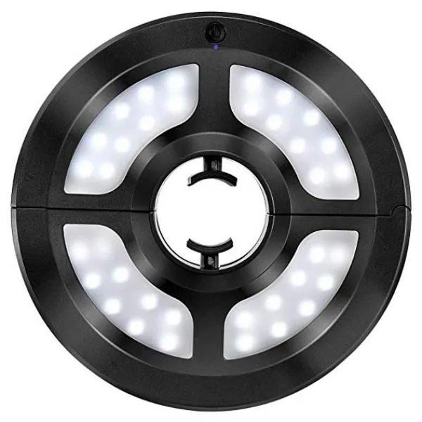 36 LED 2 Brightness Mode Battery-Operated / USB Charge Cordless Patio Umbrella Pole Light  Camping Tent Lamp