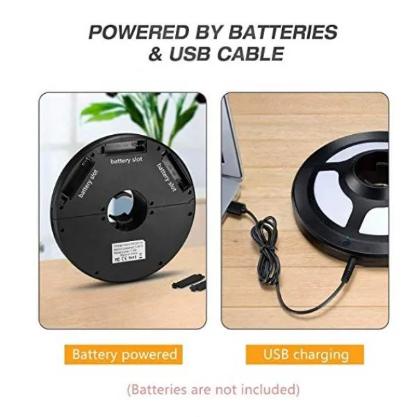 36 LED 2 Brightness Mode Battery-Operated / USB Charge Cordless Patio Umbrella Pole Light  Camping Tent Lamp