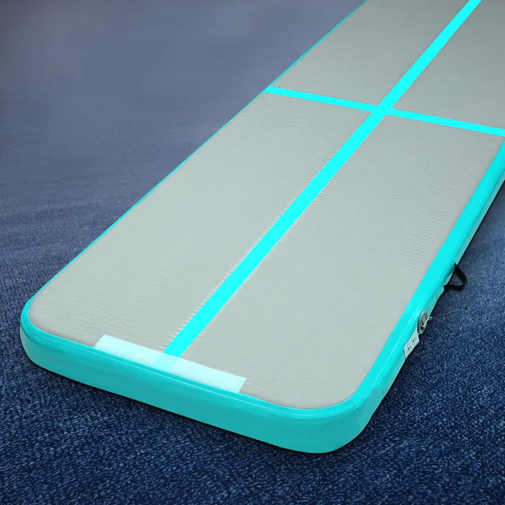 3M Air Track Gymnastics Tumbling Inflatable Exercise Mat 10cm Thick Green