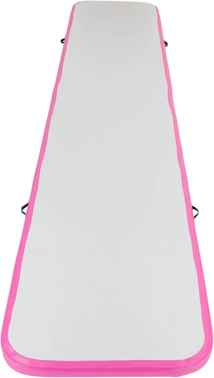 4-Inch Thick Inflatable Gymnastics Mat with Pump - Perfect for Home Training, Cheerleading, Yoga & Water Sports