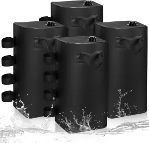 4 Pack Water Weights for Canopy Tent Legs, 220 LBS Pop Up Canopy Tent Weights Set of 4