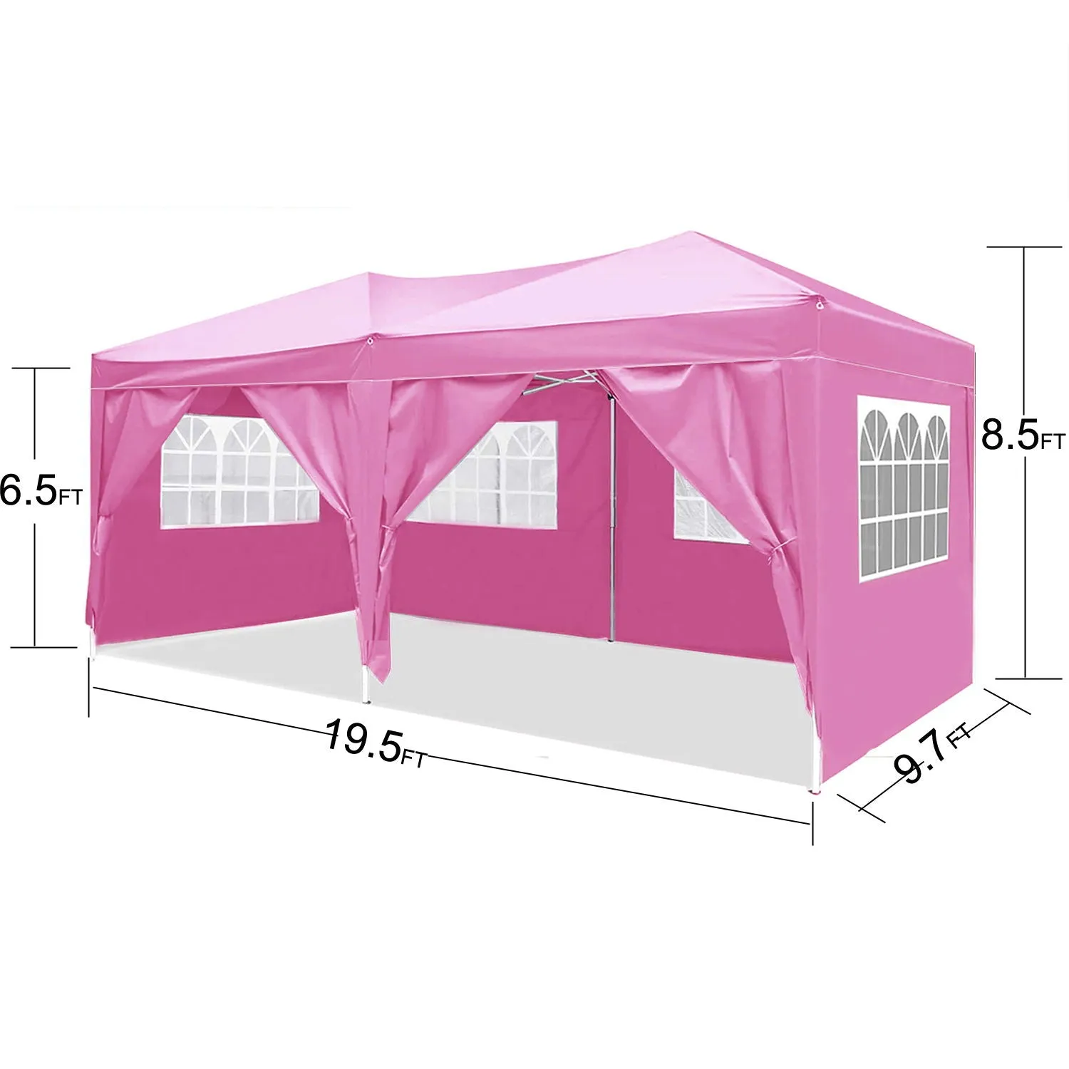 4 Pieces 10'X20' Folding Weight Party Outdoor Discounted Bag Carry Tent   Removable Ez Canopy Pop   Portable Bag Sidewalls High-standard 6 Up With