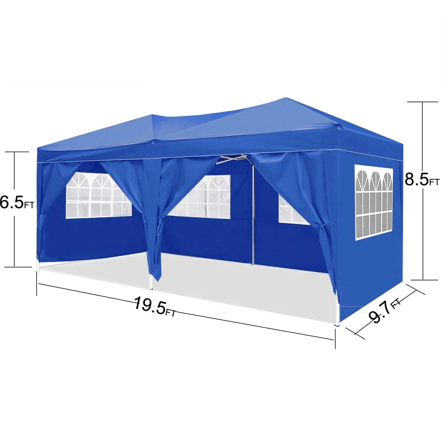 4 Pieces 10'X20' Folding Weight Party Outdoor Discounted Bag Carry Tent   Removable Ez Canopy Pop   Portable Bag Sidewalls High-standard 6 Up With