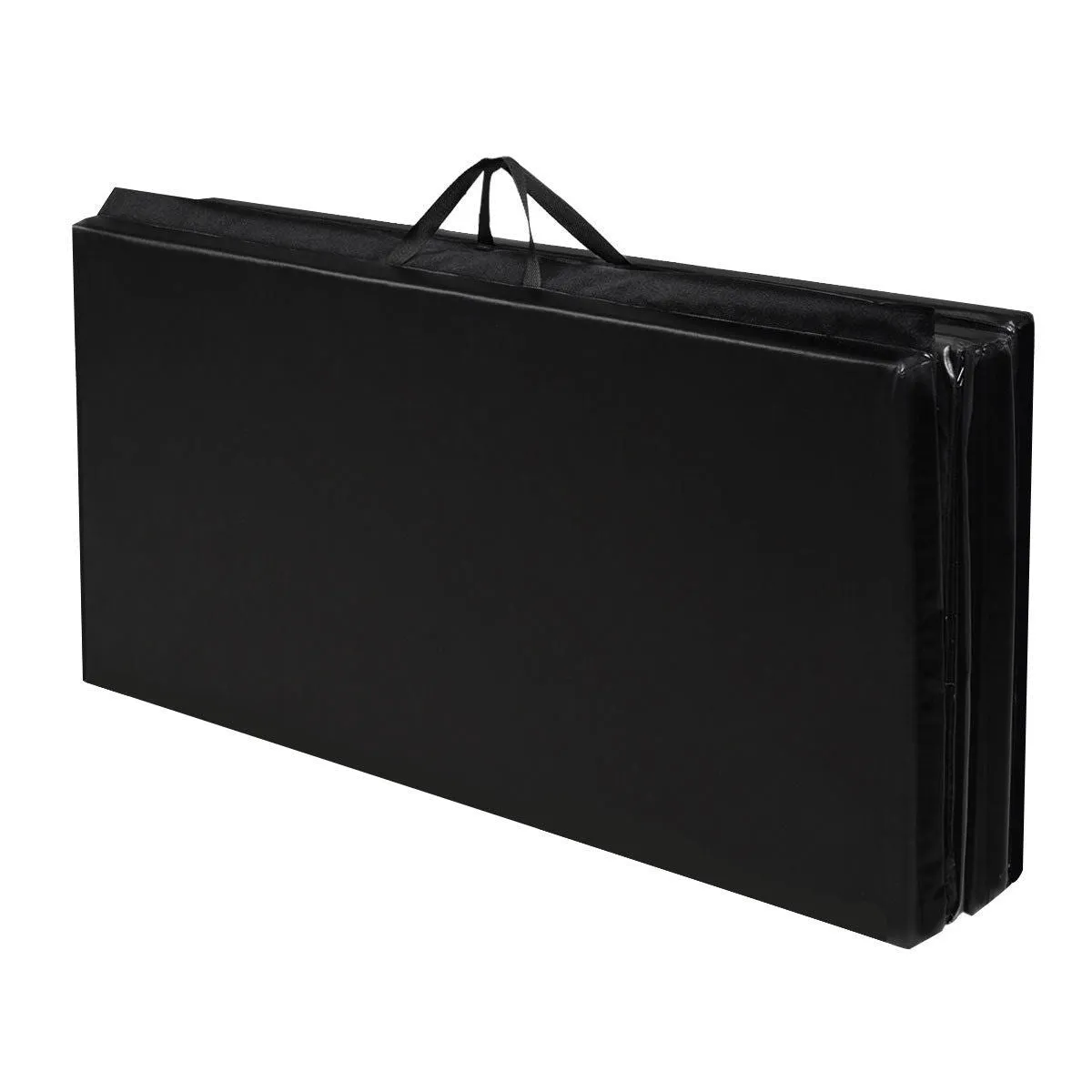 4' x 8' x 2 Inch Folding Panel Exercise Gymnastics Mat-Black