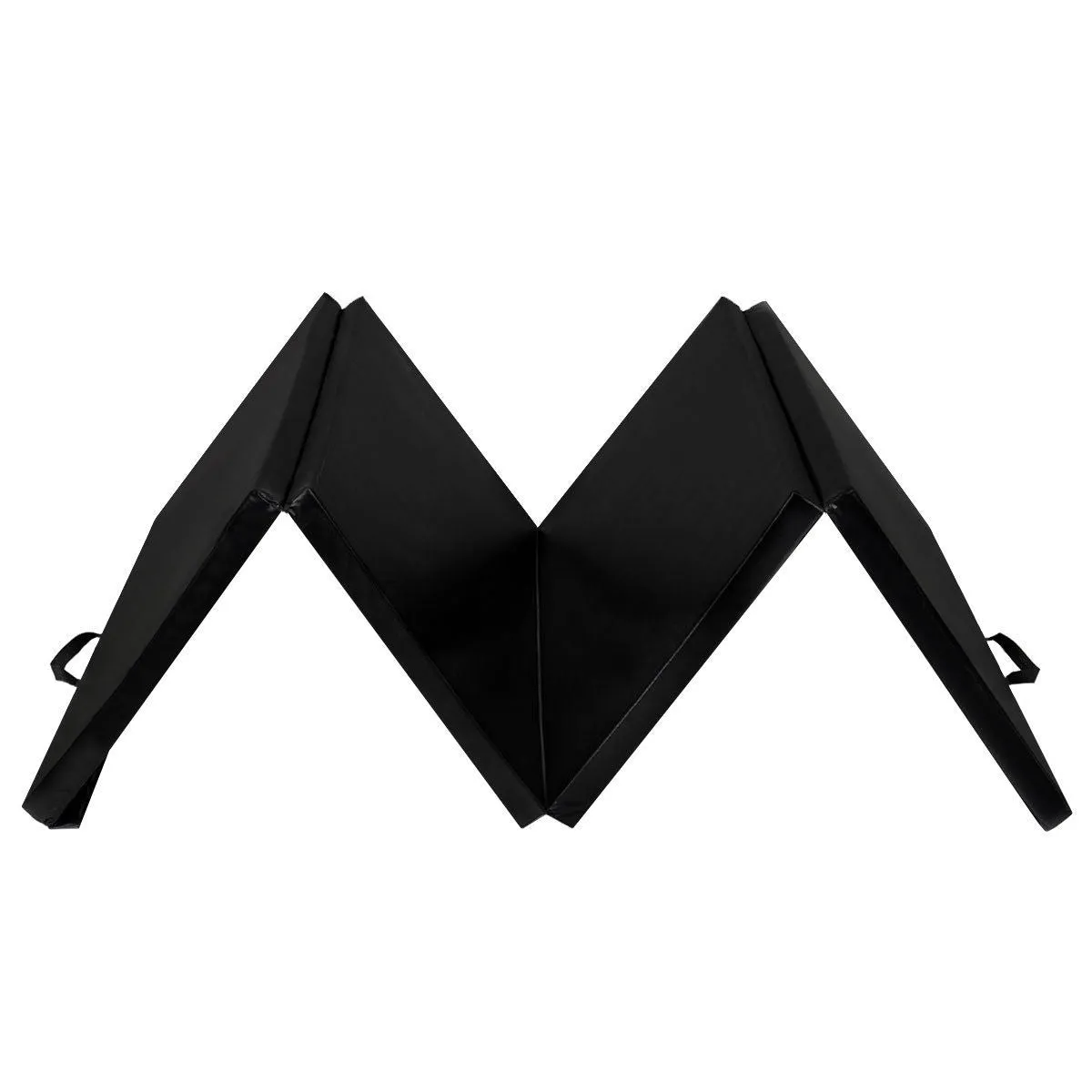 4' x 8' x 2 Inch Folding Panel Exercise Gymnastics Mat-Black