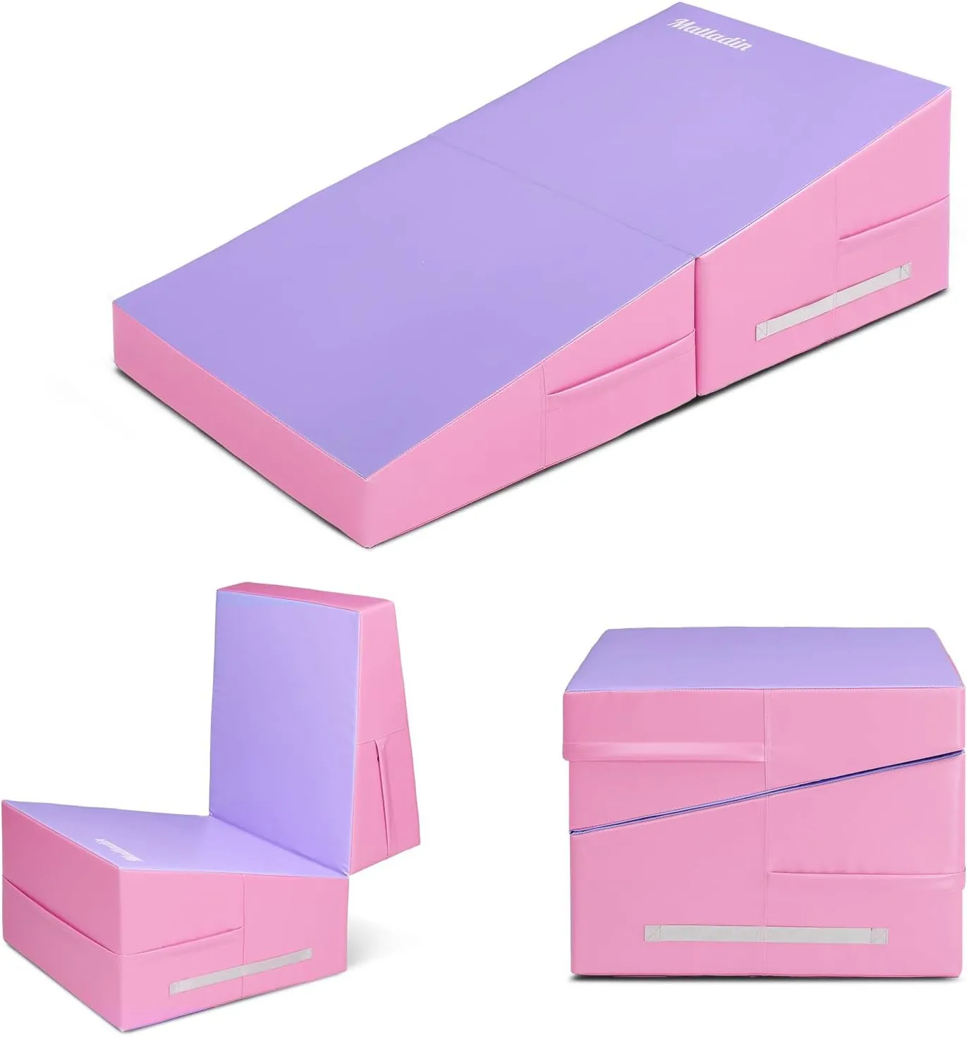 48"x24"x14" Tumbling Mat - Folding Gymnastics Cheese Wedge Mat for Kids, Girls Home Training