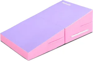 48"x24"x14" Tumbling Mat - Folding Gymnastics Cheese Wedge Mat for Kids, Girls Home Training