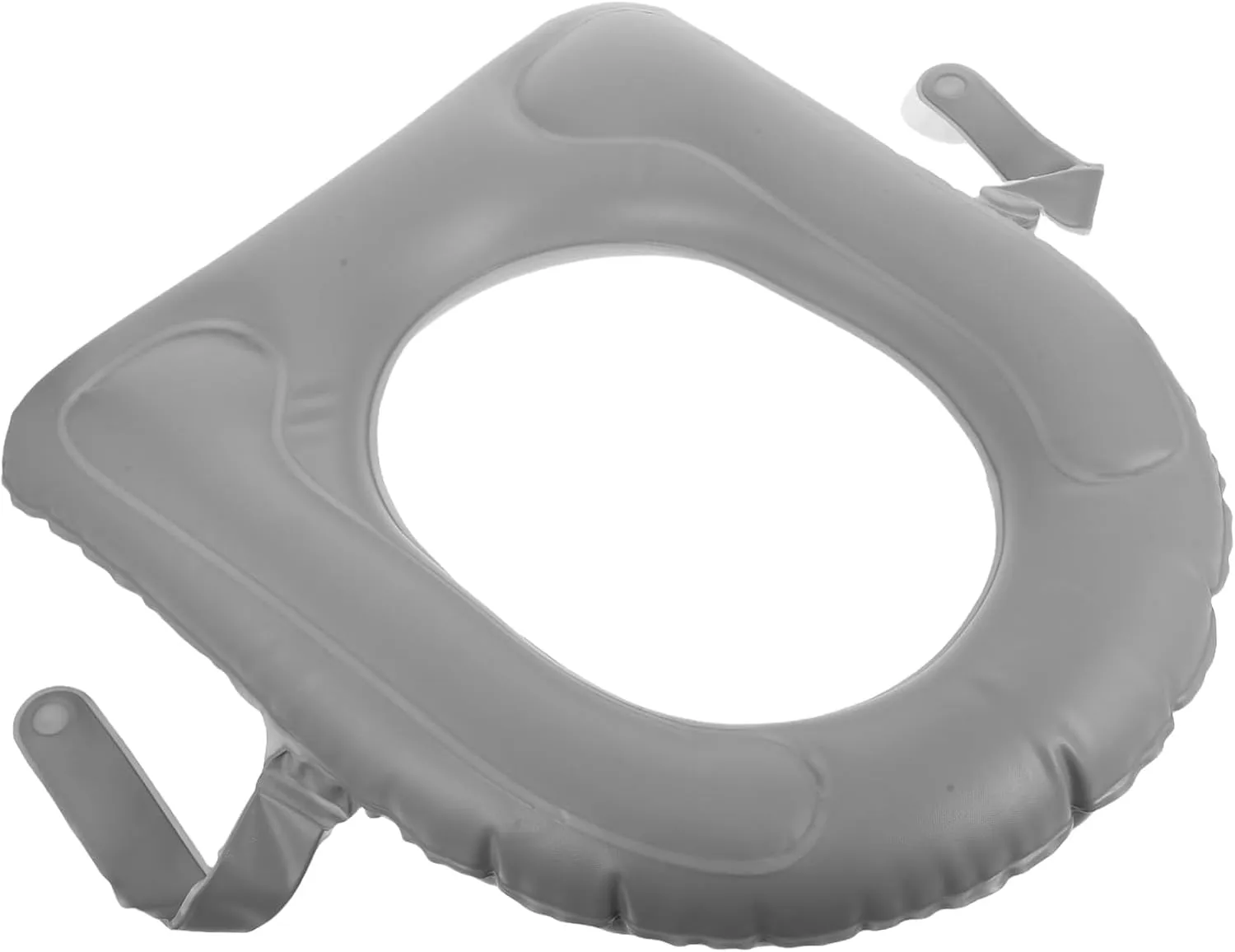 5pcs Padded Toilet Seat Cushion Inflatable Toilet Seat Pad PVC Suction Cup Storage Bag Easy Install Elderly Travel Friendly