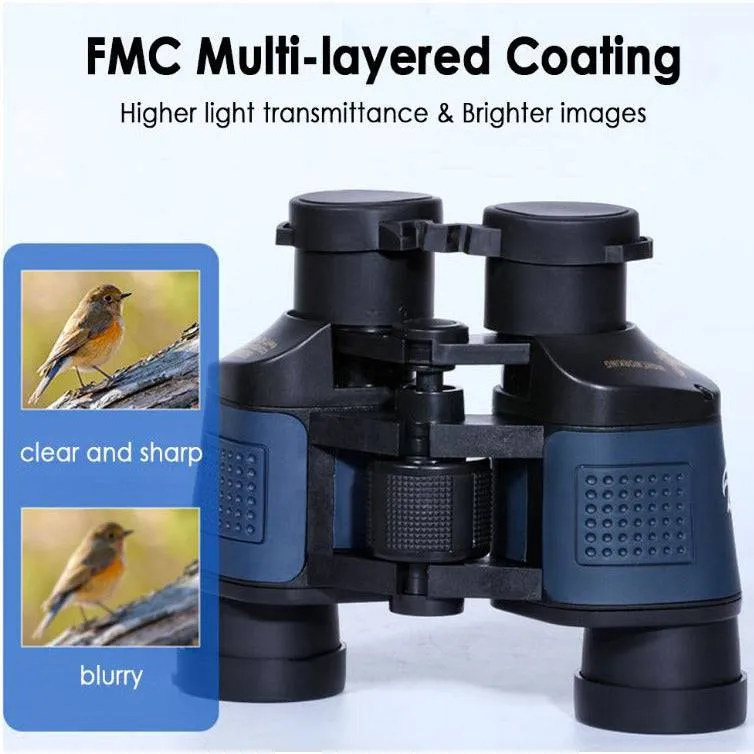60X60 Day Night Vision Binoculars Telescope 3000M Waterproof Outdoor Travel Hunt