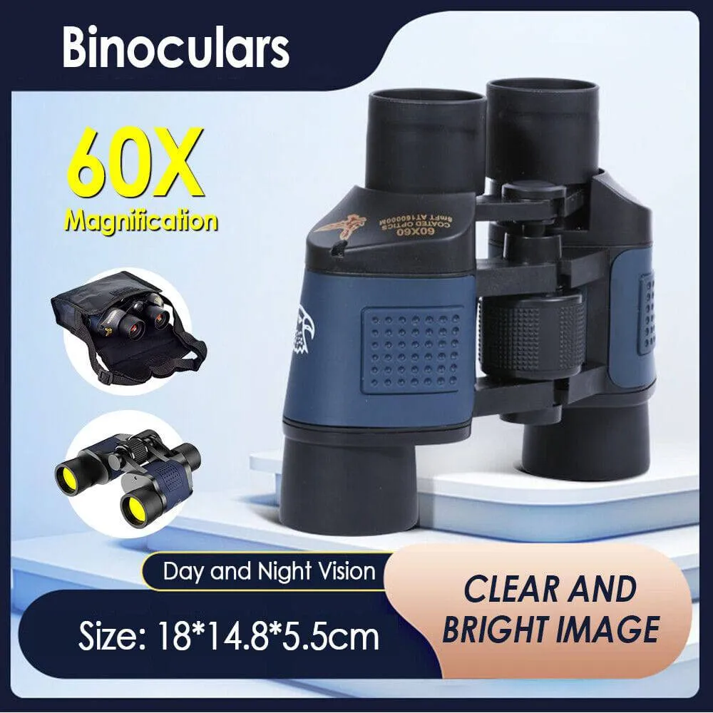 60X60 Day Night Vision Binoculars Telescope 3000M Waterproof Outdoor Travel Hunt