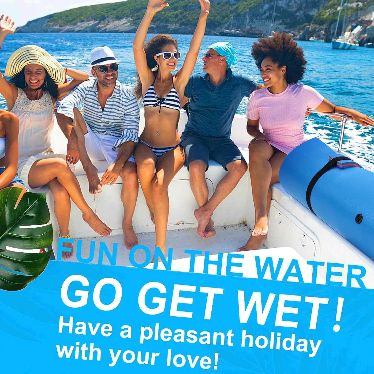 6/9/12/18 Ft Floating Mat, Lily Pad Floating Mat, Water Mat for 1-9 Adults, Floating Pad for Lake, 3-Layer Tear-Resistant XPE Foam for Boat, Beach, Ocean, Pool, Lake