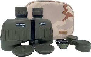 7x50 Military Marine Binoculars   Bino-Bib & Premium Camo Case, 2038-9077