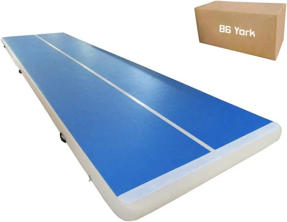 8 Inch Thick 27ft /30ft/40ft/50ft Inflatable Air Mat Tumble Track Gymnastic Air Floor Mat with Electric Pump For Home Edition