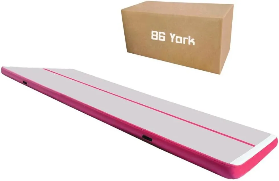 8 Inch Thick 27ft /30ft/40ft/50ft Inflatable Air Mat Tumble Track Gymnastic Air Floor Mat with Electric Pump For Home Edition