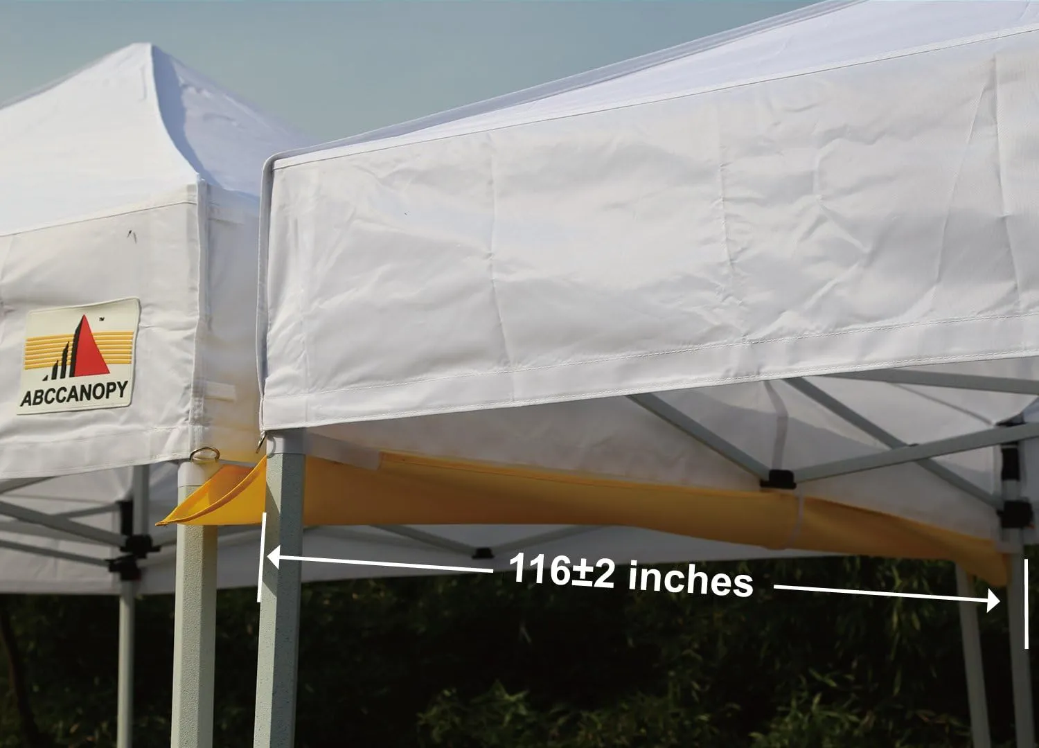 ABCCANOPY Canopy Accessories 10 Foot Canopy Rain Gutter/Light Gutter for 10' X 10' Canopy Pop up Tent-Yellow