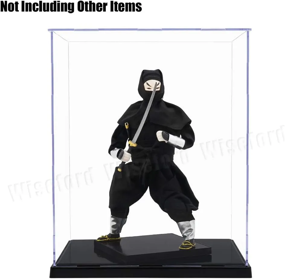 Acrylic Display Case (9.6 x 6.8 x 11.8 inch) for Action Figure Doll Clear Box for Collectibles