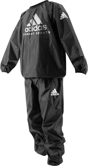 Adidas Basic Sauna Suit Unisex Waterproof Anti-Rip Suit for Weight Loss Fitness Running Boxing & Sports Blk/Wht S M L XL XXL