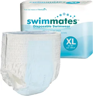Adult Swim Underwear, Pull-Up with Tear-Away Side Seams, Unisex, Disposable, X-Large (56"- 64" Waist), 14 Count (Pack of 1)