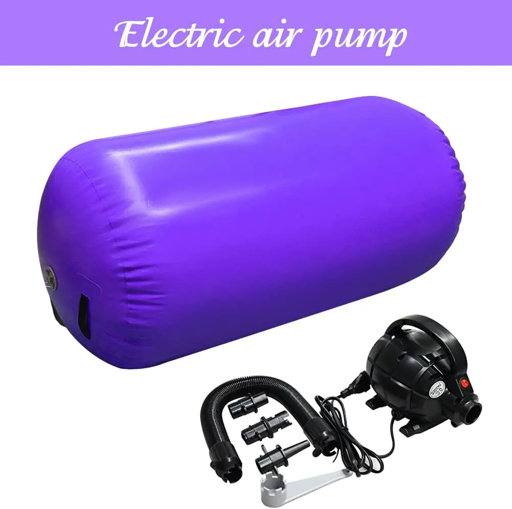 Air Barrel Back Roller Inflatable Tumbling Mat with Electric Pump,Tumble Track Gymnastic Equipment Exercise Mats for Home Use,Gym Training,Cheer leading,Yoga…