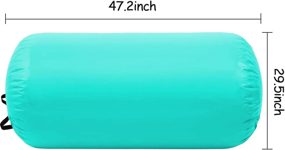Air Barrel Back Roller Inflatable Tumbling Mat with Electric Pump,Tumble Track Gymnastic Equipment Exercise Mats for Home Use,Gym Training,Cheer leading,Yoga…