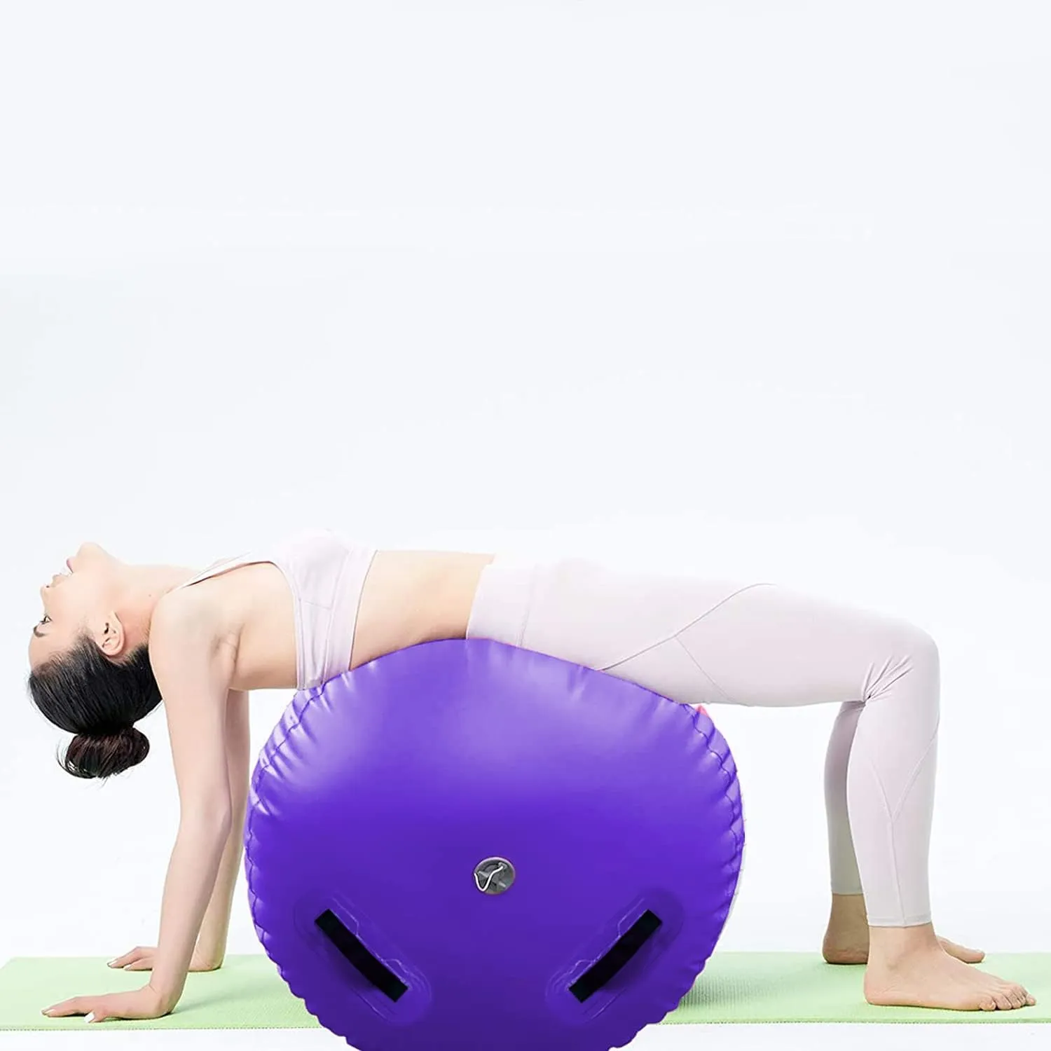 Air Barrel Back Roller Inflatable Tumbling Mat with Electric Pump,Tumble Track Gymnastic Equipment Exercise Mats for Home Use,Gym Training,Cheer leading,Yoga…