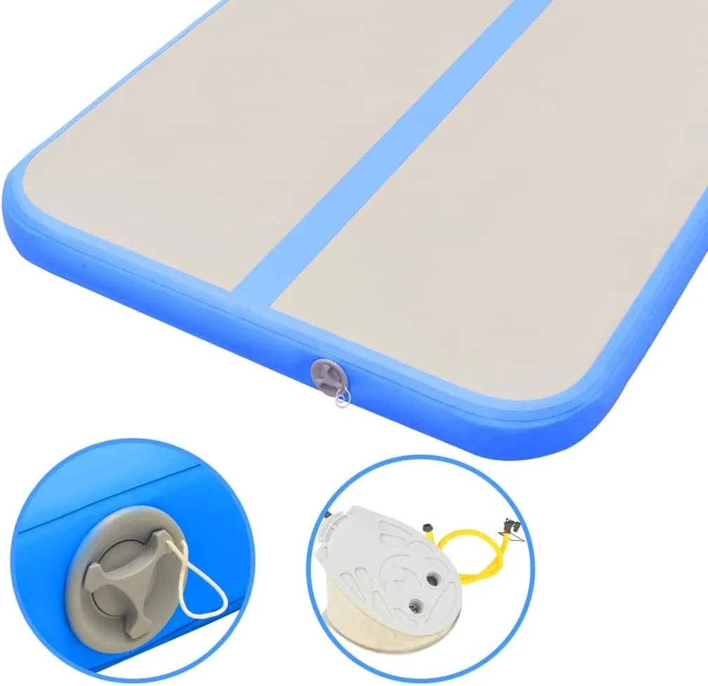 Air Track Mat Gymnastics Air Mat with Pump Inflatable Training Mat PVC vidaXL vidaXL