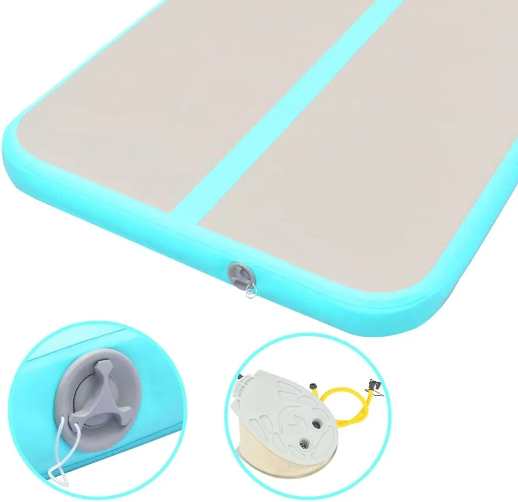 Air Track Mat Gymnastics Air Mat with Pump Inflatable Training Mat PVC vidaXL vidaXL