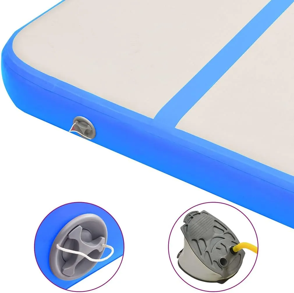 Air Track Mat Gymnastics Air Mat with Pump Inflatable Training Mat PVC vidaXL vidaXL