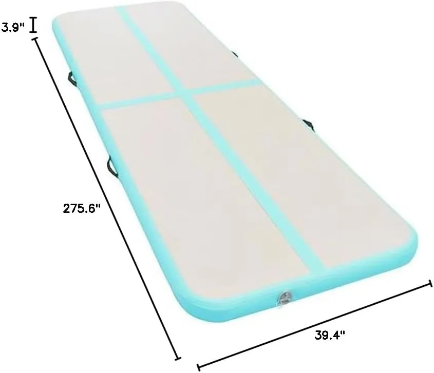 Air Track Mat Gymnastics Air Mat with Pump Inflatable Training Mat PVC vidaXL vidaXL