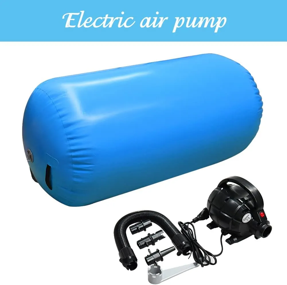 Air Tumbling Mat Tumble Track With Electric Pump，Inflatable Gymnastics Barrel Roller for Home Use,Gym Training,Cheer leading,Yoga