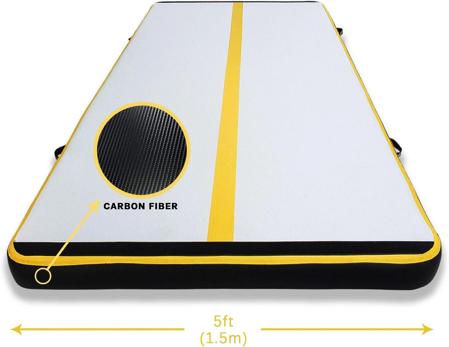 AKSPORT Gymnastics Air Mat Tumble Track Tumbling Mat Inflatable Floor Mats with Air Pump for Home Use/Tumble/Gym/Training/Cheerleading/Parkour/Beach/Park/Water