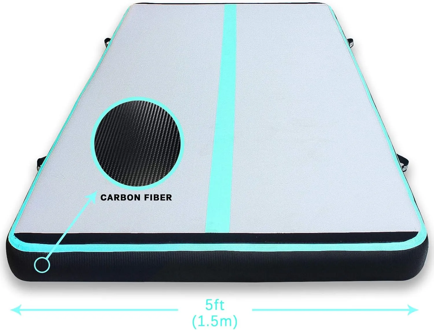 AKSPORT Gymnastics Air Mat Tumble Track Tumbling Mat Inflatable Floor Mats with Air Pump for Home Use/Tumble/Gym/Training/Cheerleading/Parkour/Beach/Park/Water